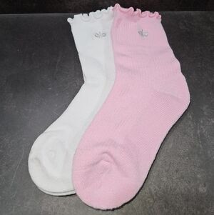 Alo Women's Lettuce Edge Sock - 2 Pairs